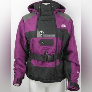 The North Face Steep Tech 550 Ski Jacket Women’s Size Large Purple & Black VTG